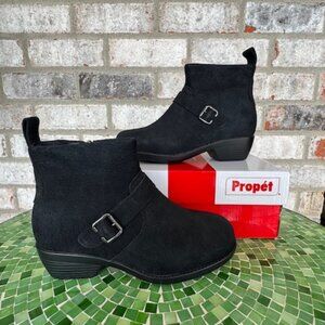 PROPET WOMENS MEMPHIS ROUND TOE ZIPPERED CASUAL BOOTS ANKLE 7-X Wide (2E)